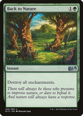 Back to Nature card from Magic 2015 (M15)