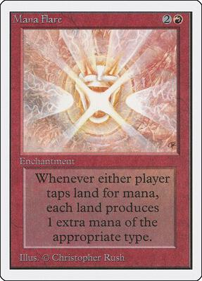 Mana Flare card from Unlimited Edition