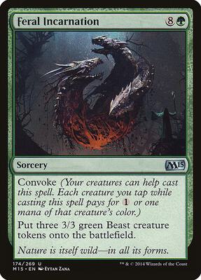 Feral Incarnation card from Magic 2015 (M15)