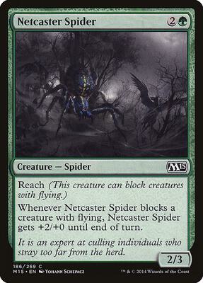 Netcaster Spider card from Magic 2015 (M15)