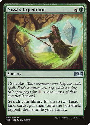 Nissa's Expedition card from Magic 2015 (M15)
