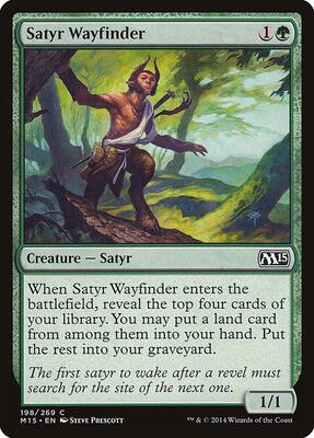Satyr Wayfinder card from Magic 2015 (M15)