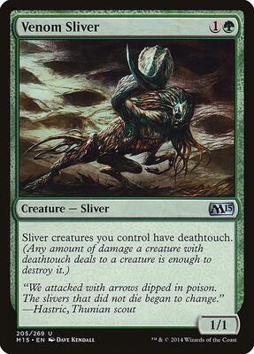 Venom Sliver card from Magic 2015 (M15)