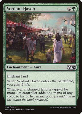 Verdant Haven card from Magic 2015 (M15)
