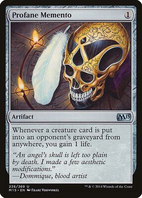 Profane Memento card from Magic 2015 (M15)
