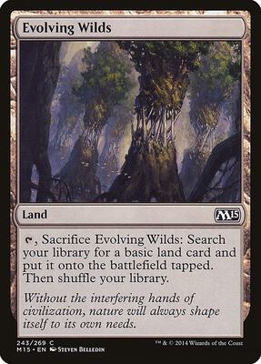 Evolving Wilds card from Magic 2015 (M15)