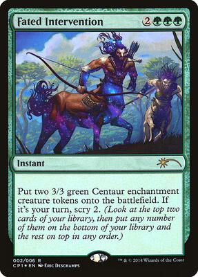 Fated Intervention card from Unique and Miscellaneous Promos