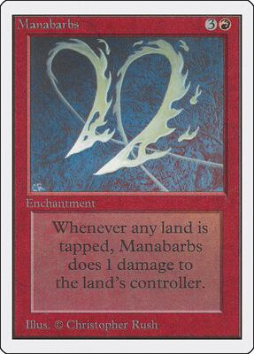 Manabarbs card from Unlimited Edition