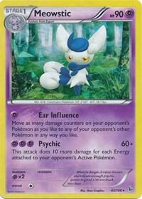 Meowstic - 43/106 (XY Flashfire) card from Deck Exclusives