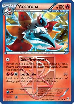 Volcarona - 13/101 (BW Plasma Blast) card from Deck Exclusives