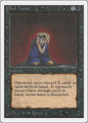 Mind Twist card from Unlimited Edition