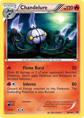 Chandelure card from Next Destinies