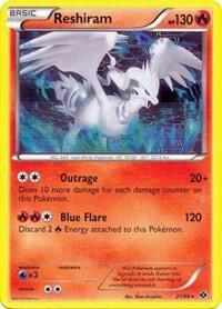 Reshiram - 21/99 (Next Destinies) card from Deck Exclusives