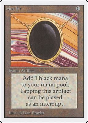 Mox Jet card from Unlimited Edition