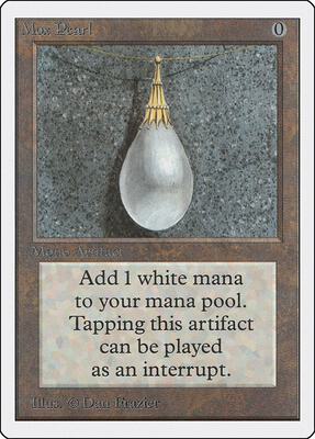 Mox Pearl card from Unlimited Edition