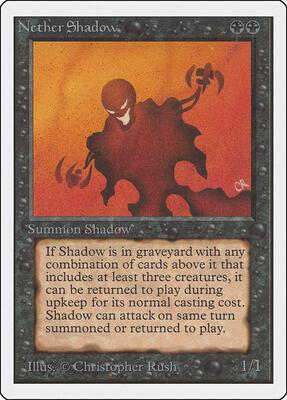Nether Shadow card from Unlimited Edition