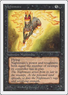 Nightmare card from Unlimited Edition