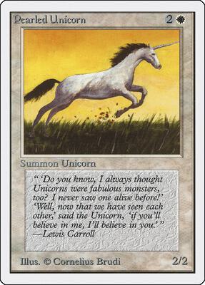 Pearled Unicorn card from Unlimited Edition