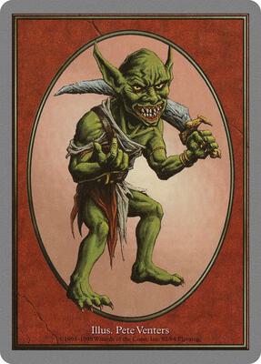 Goblin Token card from Unglued