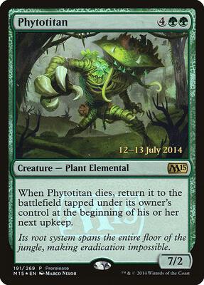 Phytotitan card from Prerelease Cards