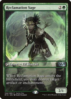 Reclamation Sage card from Game Day & Store Championship Promos