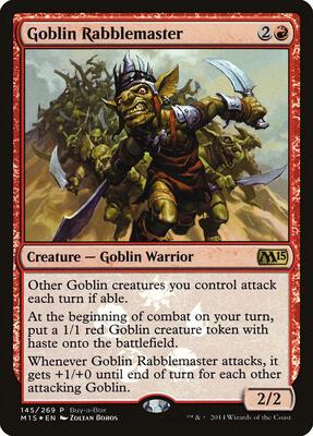 Goblin Rabblemaster card from Buy-A-Box Promos