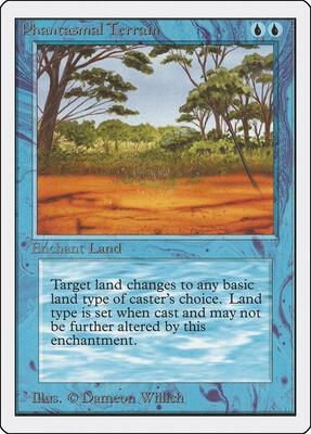 Phantasmal Terrain card from Unlimited Edition