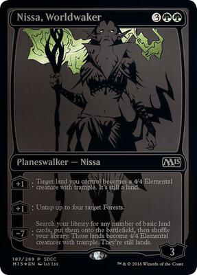 Nissa, Worldwaker (SDCC 2014 Exclusive) card from Media Promos