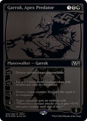 Garruk, Apex Predator (SDCC 2014 Exclusive) card from Media Promos