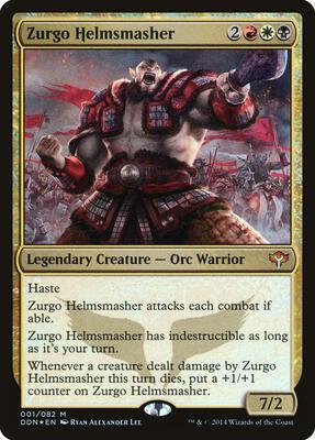 Zurgo Helmsmasher card from Duel Decks: Speed vs. Cunning