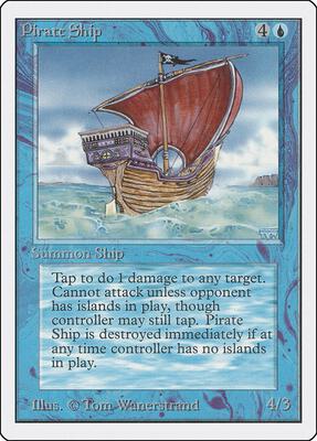 Pirate Ship card from Unlimited Edition