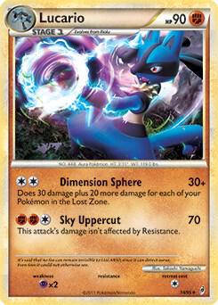 Lucario - 14/95 (Call of Legends) card from Deck Exclusives