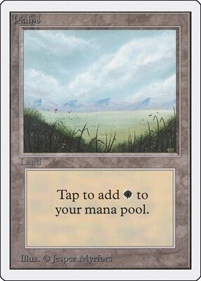 Plains (A) card from Unlimited Edition