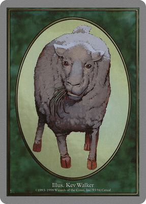 Sheep Token card from Unglued