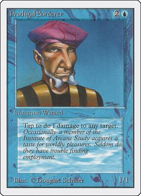 Prodigal Sorcerer card from Unlimited Edition