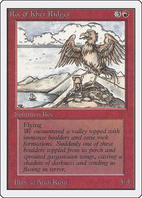 Roc of Kher Ridges card from Unlimited Edition