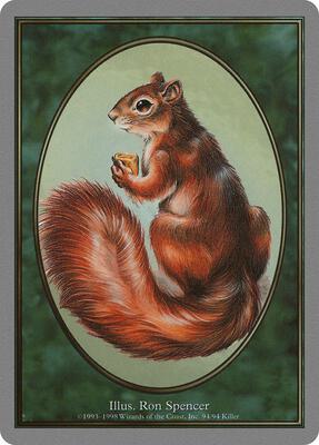 Squirrel Token card from Unglued