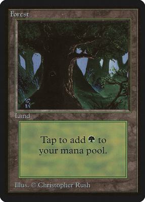 Forest (C) card from Beta Edition