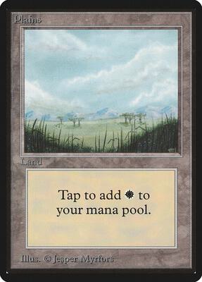 Plains (B) card from Beta Edition