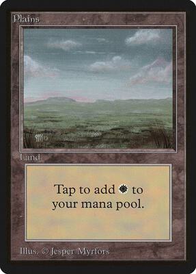 Plains (C) card from Beta Edition