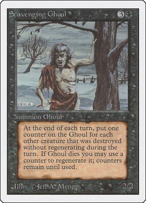 Scavenging Ghoul card from Unlimited Edition