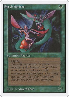 Scryb Sprites card from Unlimited Edition