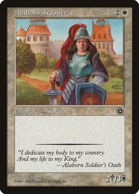 Alaborn Trooper card from Portal Second Age