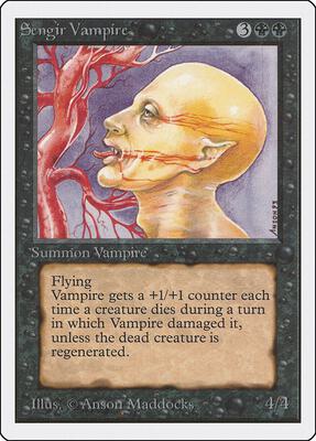 Sengir Vampire card from Unlimited Edition