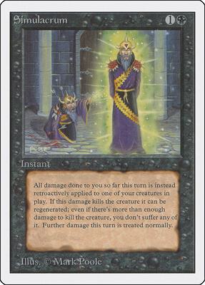 Simulacrum card from Unlimited Edition