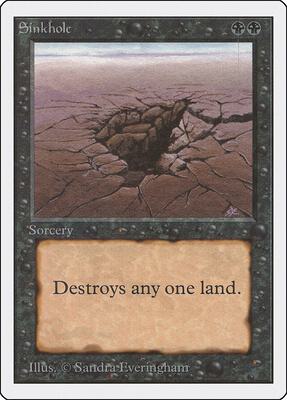 Sinkhole card from Unlimited Edition