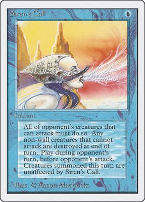 Siren's Call card from Unlimited Edition