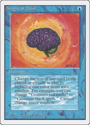 Sleight of Mind card from Unlimited Edition