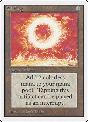 Sol Ring card from Unlimited Edition