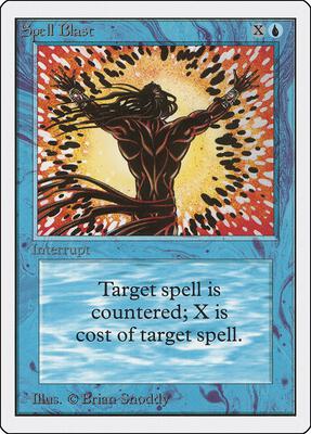 Spell Blast card from Unlimited Edition